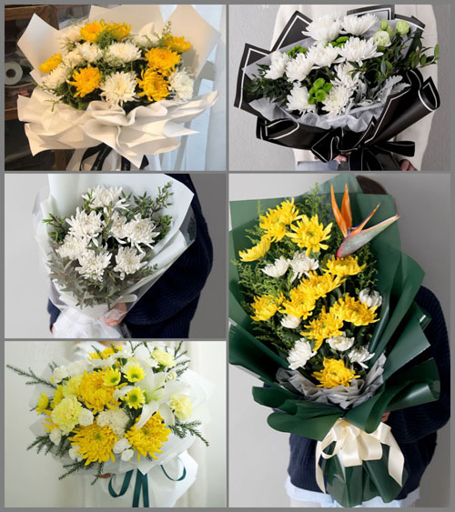 山东青岛平度市古岘镇东花园村白事花束代送